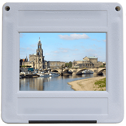 Skyline Dresden im Dia-Bild