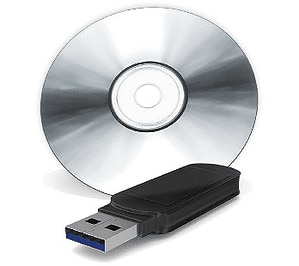 MEDIAFIX-Speichermedien DVD und USB-Stick